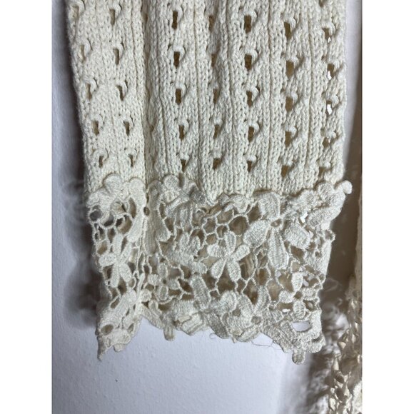 International Concepts Crochet Floral Lace Womens XS Hippie Boho Top - Picture 4 of 9